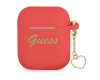 Guess GUA2LSCHSR AirPods 1/2 cover czerwony/red Silicone Charm Heart Collection