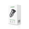 Ładowarka samochodowa Ugreen CD130 USB-A / USB-C 30W - szara