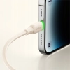 MCDODO ŁADOWARKA KABEL USB-C LIGHTNING SZYBKIEGO ŁADOWANIA DO IPHONE 1M LED BEŻOWY