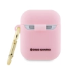 Hello Kitty HKA23DKHSP Airpods 1/2 coverróżowy/pink Silicone 3D Kitty Head
