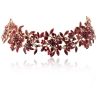 Choker czerwone kwiatuszki z kryształkami z kolekcji Blossom (C8157AU/1/CZ)