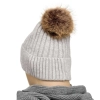 Czapka PTN elegancka stylowa do codziennego noszenia grey