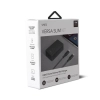 UNIQ Ład. siec. Versa Slim  USB-C PD 18W+ kabel USB-C na USB-C czarny/charcoal black (LITHOS Collective)