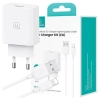 USAMS Ład. siec. 18W + kabel Lightning/USB-A Fast Charging biały/white series SC SCXLTZ03