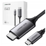 Kabel USB-C do HDMI UGREEN 4K UHD 1.5m MM142(czarny)
