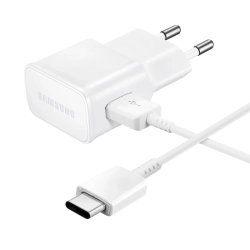 Ładowarka sieciowa Samsung EP-TA200EWE USB-A 15W z kablem EP-DR140AWE USB-A - USB-C (OOB Bulk - opakowanie zastępcze) - biała