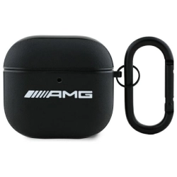 AMG AMA4SLWK AirPods 4 cover             czarny/black Leather White Logo