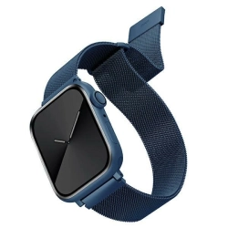 UNIQ pasek Dante Apple Watch Series1/2/3/4/5/6/7/8/9/SE/SE2 38/40/41mm Stainless Steel niebieski/cobalt blue
