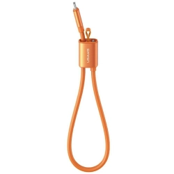 Kabel USAMS U97 60W USB-C do USB-C       handstrap 30cm pomarańczowy