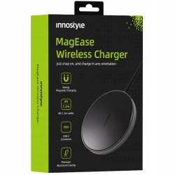 INNOSTYLE MAGEASE ŁADOWARKA INDUKCYJNA BEZPRZEWODOWA DO MAGSAFE IPHONE MAGEASE 15W CZARNA INNOSTYLE MAGEASE ŁADOWARKA INDUKCYJNA BEZPRZEWODOWA DO MAGSAFE IPHONE MAGEASE 15W CZARNA