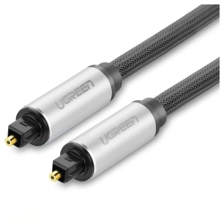 UGREEN AV108 Kabel optyczny Toslink Audio, aluminiowy z oplotem, 1m (szary)