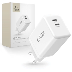 TECH-PROTECT NC45W-GAN 2-PORT NETWORK CHARGER PD45W WHITE TECH-PROTECT NC45W-GAN 2-PORT NETWORK CHARGER PD45W WHITE
