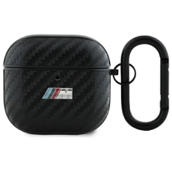 BMW BMA4CMPUCA AirPods 4 cover           czarny/black PU Carbon M Collection