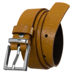 Pasek damski skórzany ZPD-S2,5GK-80 Camel b.r.