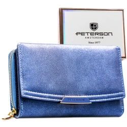 Portfel damski Peterson elegancki z RFID modny na prezent na mikołajki