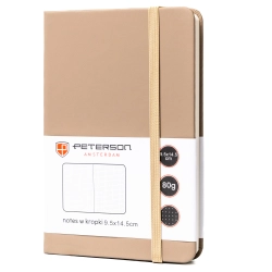 Notatnik notes planer A6 mały Peterson journal twarda oprawa w kropki