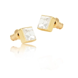 Kolczyki kwadraty z kryształami Preciosa z kolekcji Classic (P7783AU)