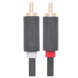 Przewód 2RCA (Cinch) do 2RCA (Cinch) UGREEN  AV104 3m (czarny)