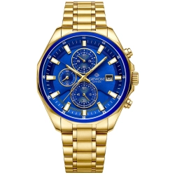 Zegarek Męski Giewont Chronograph Sapphire Złoto do noszenia
