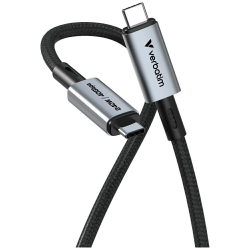 Kabel Verbatim Sync & Charge USB-C do USB-C 240W 40Gb/s 120cm czarny 31847 Kabel Verbatim Sync & Charge USB-C do USB-C 240W 40Gb/s 120cm czarny 31847