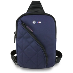 Torebka na telefon BMW Nylon             Pocket&Metal Logo Crossbody granatowy