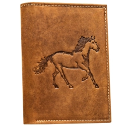 Portfel męski skórzany N4-CHM-HORSE-BL-COGNAC