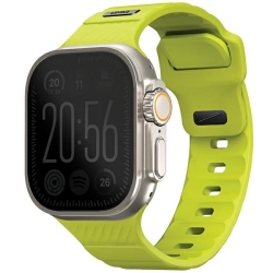 UNIQ pasek Stride Apple Watch Series1/2/3/4/5/6/7/8/9/SE/SE2/Ultra/Ultra 2 42/44/45/49mm FKM Rubber Strap limonkowy/lime green