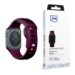 38/40/41/42 mm Mulberry (small) - 3mk Silicone Watch Strap for Apple