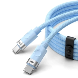 Kabel Orico CDX 60W 3A Power Delivery USB-C - USB-C 1m - niebieski