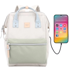 Himawari plecak damski szkolny miejski pojemny A4 USB pojemny na laptopa
