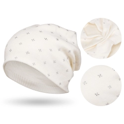 PETERSON ciepła czapka beanie damska z kryształkami