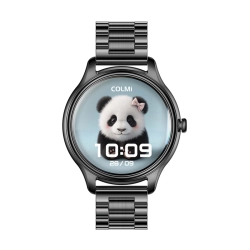 Smart Watch COLMI L28 (czarny + czarny stalowy pasek) Smart Watch COLMI L28 (czarny + czarny stalowy pasek)