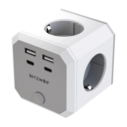 Kostka zasilająca BlitzWolf BW-EC2 8-in-1 (4xAC / 2 x USB-A / 2 x USB-C) Kostka zasilająca BlitzWolf BW-EC2 8-in-1 (4xAC / 2 x USB-A / 2 x USB-C)