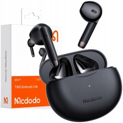MCDODO SŁUCHAWKI BEZPRZEWODOWE DOUSZNE BLUETOOTH 5 Z MIKROFONEM ETUI CZARNE