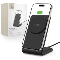TECH-PROTECT QI15W-A38 MAGNETIC MAGSAFE WIRELESS CHARGER BLACK TECH-PROTECT QI15W-A38 MAGNETIC MAGSAFE WIRELESS CHARGER BLACK