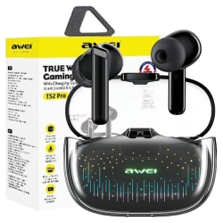 AWEI słuchawki Bluetooth 5.3 T52 Pro2TWS + stacja dokująca czarny/black