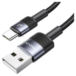 USAMS Kabel USB na USB-C 3A 1.2mFast Charging stalowy/tarnish SJ718USBSG01 (US-SJ718)
