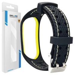 Beline pasek Mi Band 3/4 Sportczarno-limonkowy black/lime