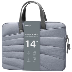 INNOSTYLE DAMSKA TORBA NA LAPTOPA 13 14 WODOODPORNA CARRYLITE SLIM SZARA