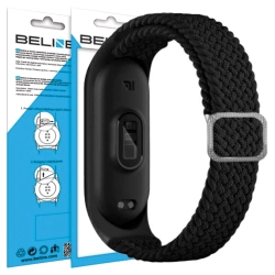 Beline pasek Mi Band 3/4 Textileczarny/black