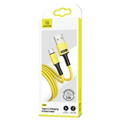 USAMS Kabel U52 USB-C 2A Fast Charge 1mżółty/yellow SJ436USB03 (US-SJ436) USAMS Kabel U52 USB-C 2A Fast Charge 1mżółty/yellow SJ436USB03 (US-SJ436)