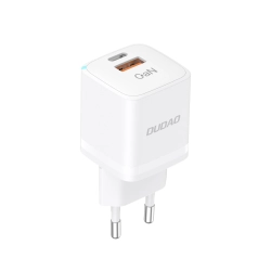 Ładowarka sieciowa GaN 33W PPS USB C/USB Dudao A13Pro - biała Ładowarka sieciowa GaN 33W PPS USB C/USB Dudao A13Pro - biała