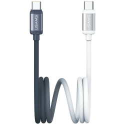 Kabel USAMS Bicolor Series SJ756 PD 60W  USB-C/USB-C 1.2m czarno biały
