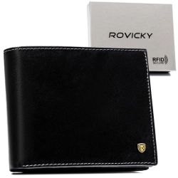PORTFEL SKÓRZANY MĘSKI HQ RFID SKÓRA NATURALNA