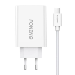 Ładowarka sieciowa Foneng EU43 10.5W, 1x USB + Kabel USB Micro