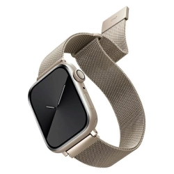 UNIQ pasek Dante Apple Watch Series1/2/3/4/5/6/7/8/9/SE/SE2 42/44/45mm Stainless Steel starlight