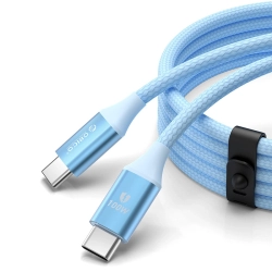 Kabel Orico CDX 100W 5A Power Delivery USB-C - USB-C 1m - niebieski