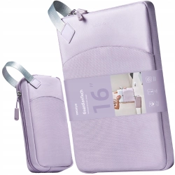 INNOSTYLE ZESTAW TORBA NA LAPTOPA 16 WODOODPORNA + ETUI NA GADŻETY FIOLET