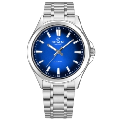 Zegarek Męski Giewont Elegance Sapphire Srebrno Niebieski GW5160-B3