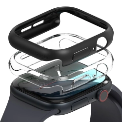 RINGKE SLIM 2-PACK APPLE WATCH 10 (46 MM) CLEAR & MATTE BLACK RINGKE SLIM 2-PACK APPLE WATCH 10 (46 MM) CLEAR & MATTE BLACK